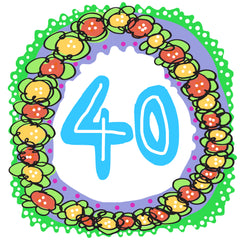 Fancy flowery AGE Cards