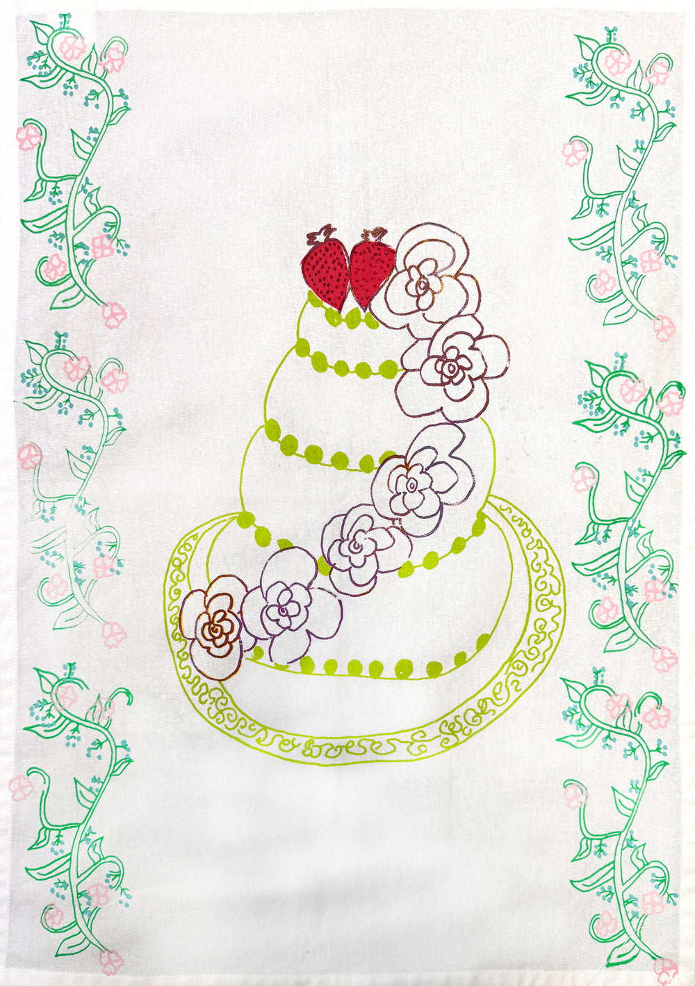 Wedding Tea Towel design 02
