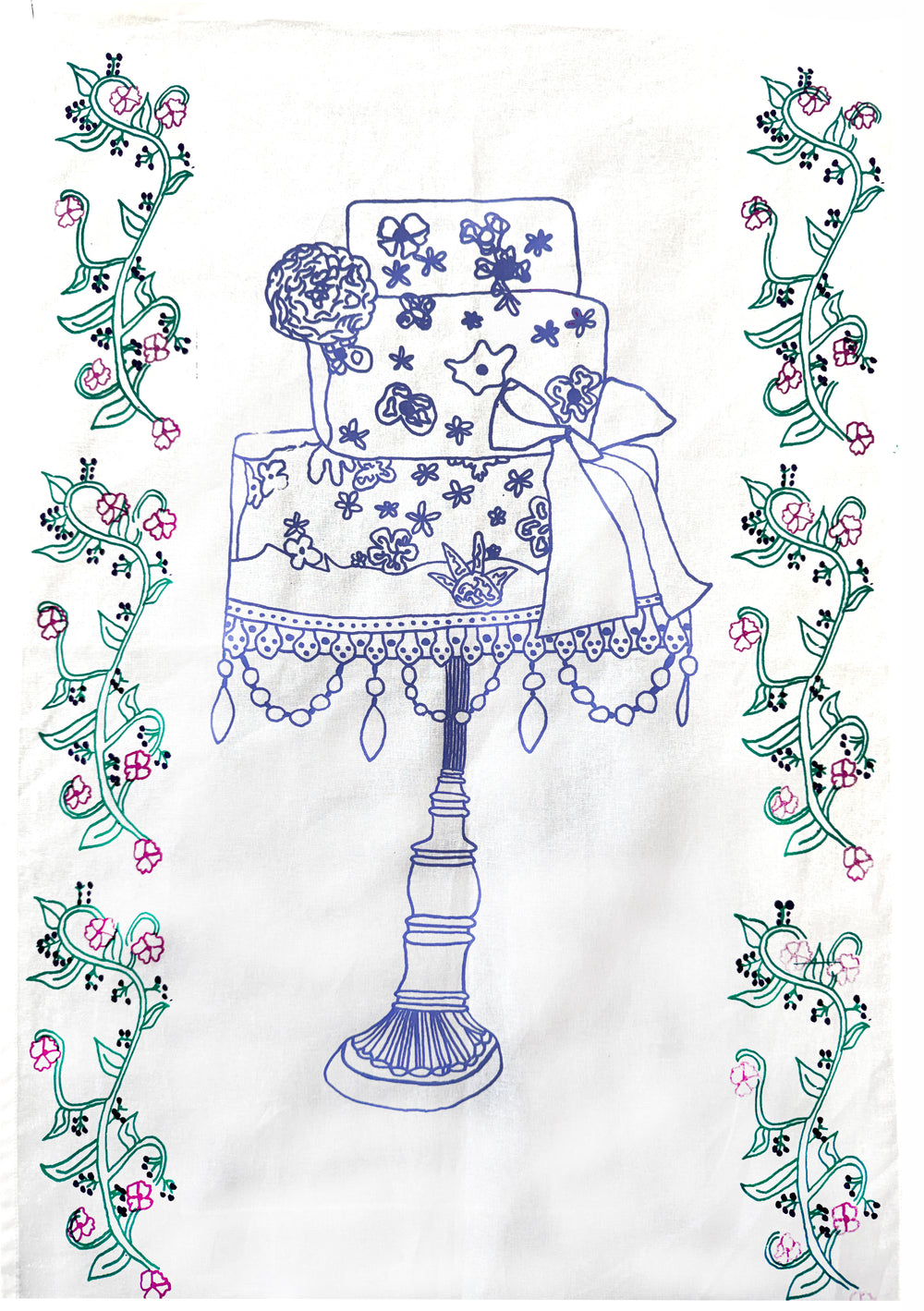Wedding Tea Towel design 03
