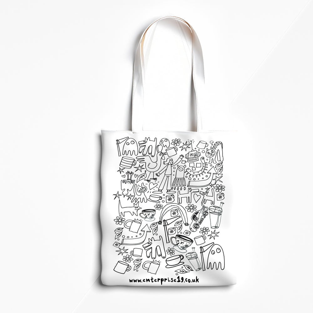 E19 Doodles Tote Bag