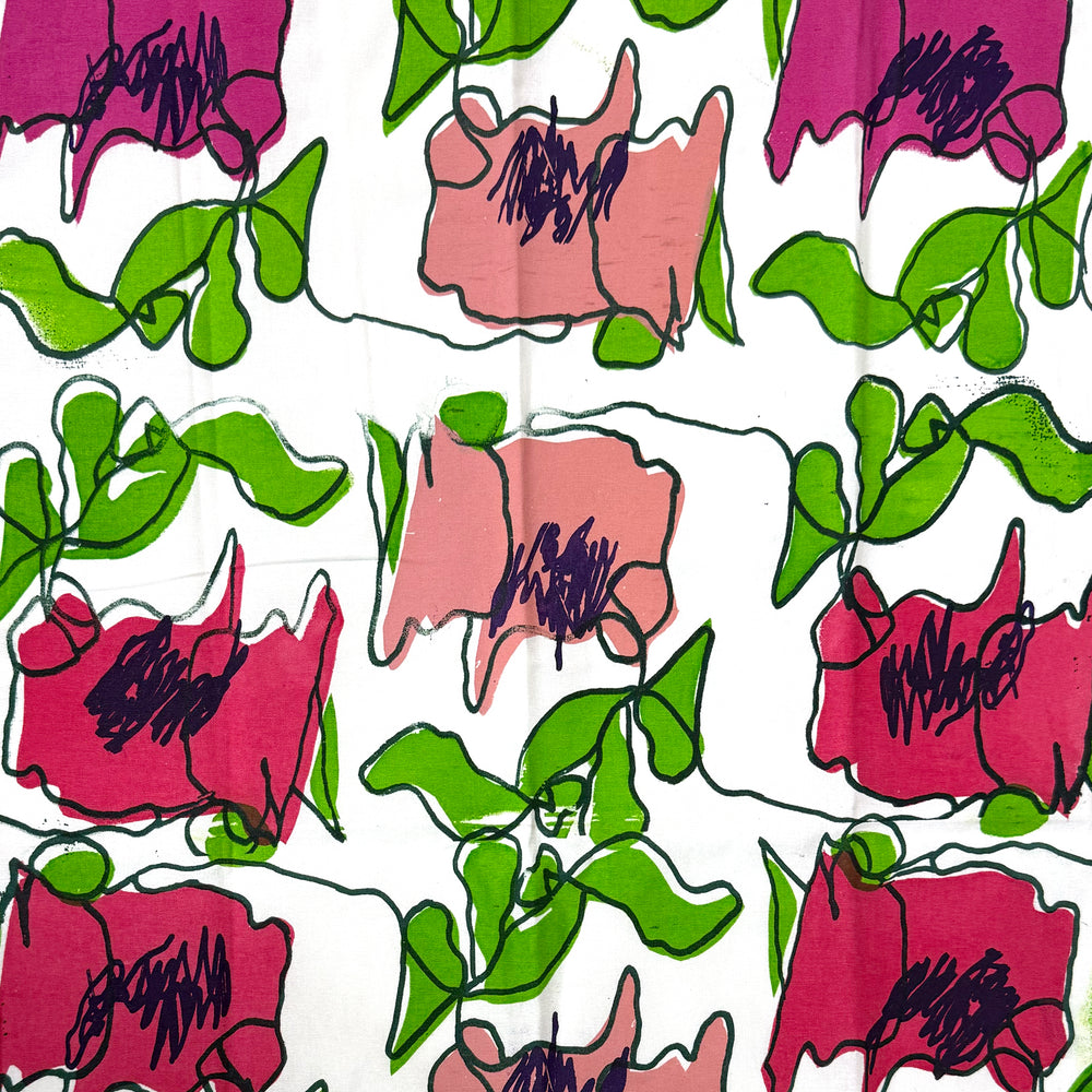 Tea Towel - Floral Peonies