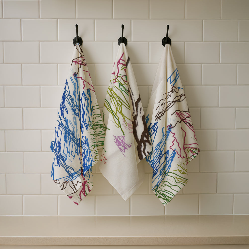 Tea Towel - Flowers by the stream