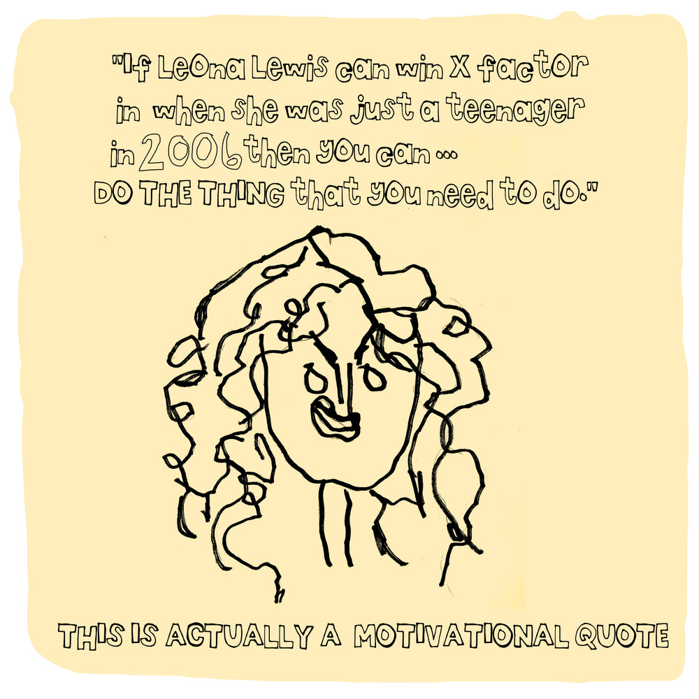 MOTIVATIONAL QUOTE CARD 01 - LEONA