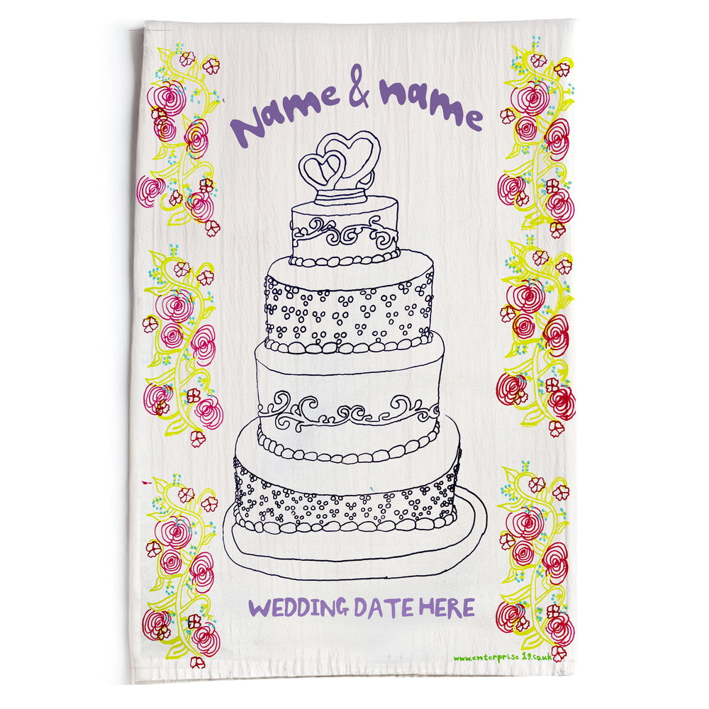 Wedding Tea Towel design 01