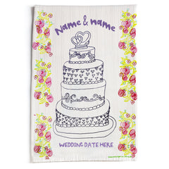 Wedding Tea Towel design 01