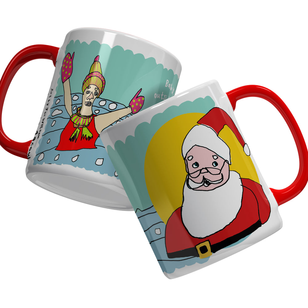 SANTA likes COLD water Swimming Gift MUG