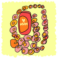 Flower necklace for Mothers Day